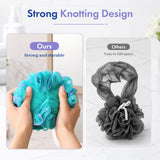 AmazerBath Bath Loofah Sponge Colorful, Set of 4