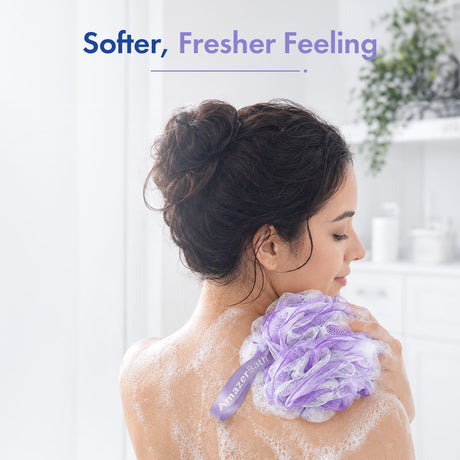 AmazerBath Bath Loofah Sponge Colorful, Set of 4