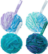 Bath Shower Loofah Sponge Set of 4