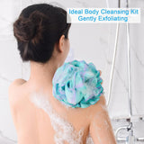 Bath Shower Loofah Sponge Set of 4