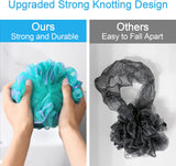 Bath Shower Loofah Sponge Set of 4
