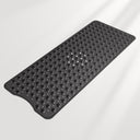 Black textured mat on a light gray background