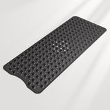 Black textured mat on a light gray background