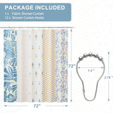 Blossom Serenity Shower Curtain with Rings