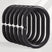 AmazerBath black C-shaped plastic shower curtain rings, set of 24, on a clean background.