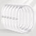 Set of clear plastic rings on a light gray background