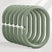 AmazerBath sage green C-shaped plastic shower curtain rings, set of 24, on a clean background.