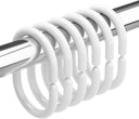 C Shape Plastic Shower Curtain Rings