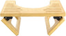Wooden step stool with a white background