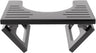 Black squat stool on a white background