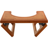 AmazerBath Collapsible Bamboo Toilet Stool for Bathroom