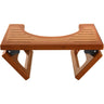 AmazerBath Collapsible Bamboo Toilet Stool for Bathroom