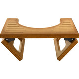 AmazerBath Collapsible Bamboo Toilet Stool for Bathroom