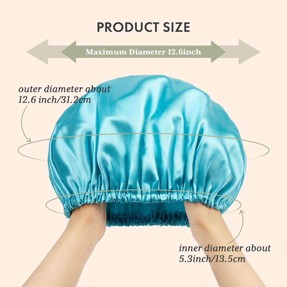 AmazerBath EVA Waterproof Bath Shower Caps, Set of 4