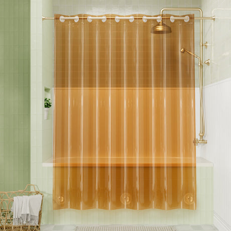 AmazerBath 100% EVA No Hook Shower Curtain Liner, 8G