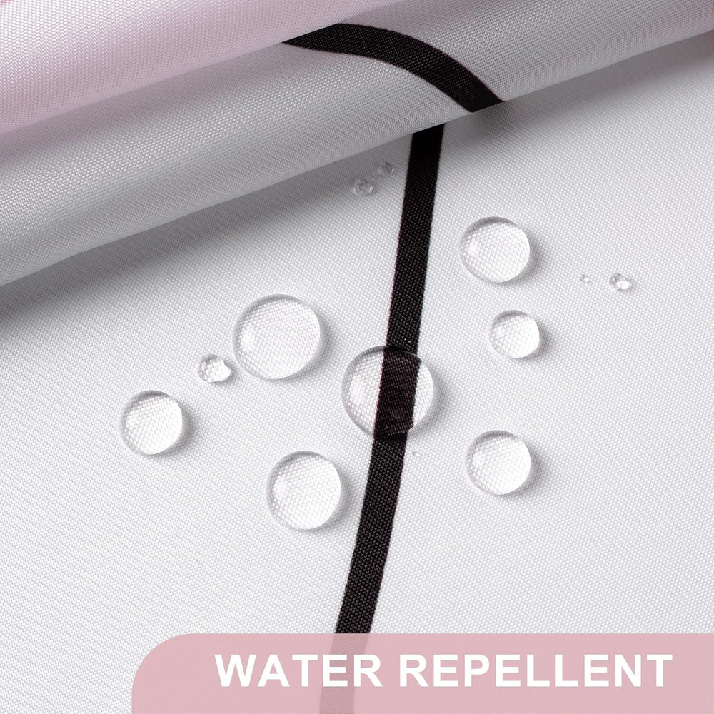 Ink Blooms Shower Curtain with Curtain Rings