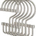 Set of metal hooks on a white background