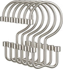 Set of metal hooks on a white background