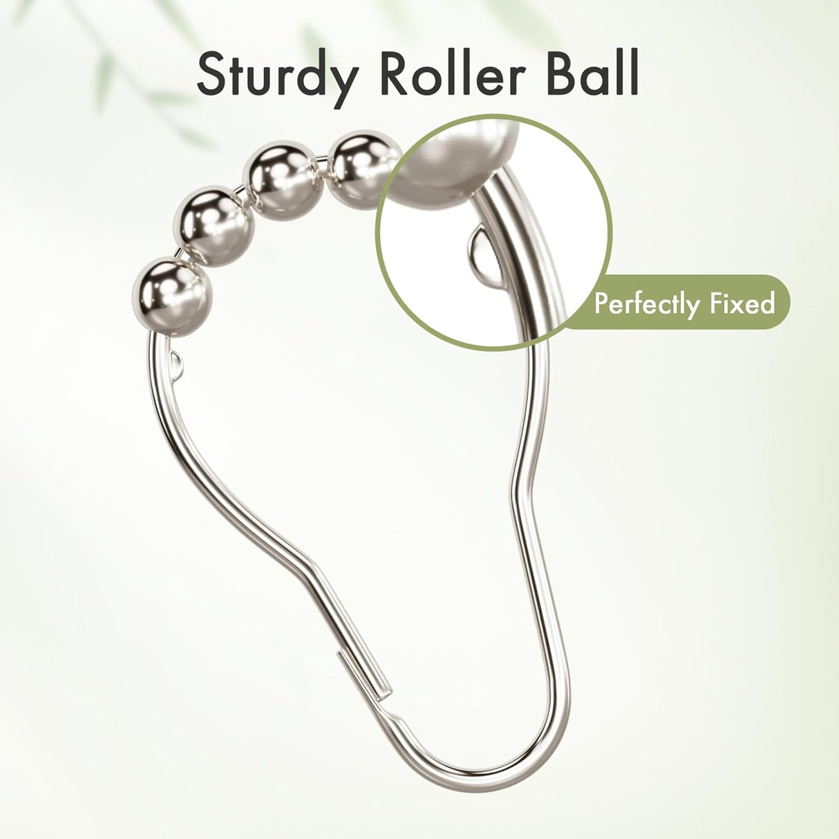 Sturdy roller ball with beads on a white background