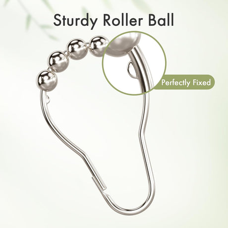 Sturdy roller ball with beads on a white background