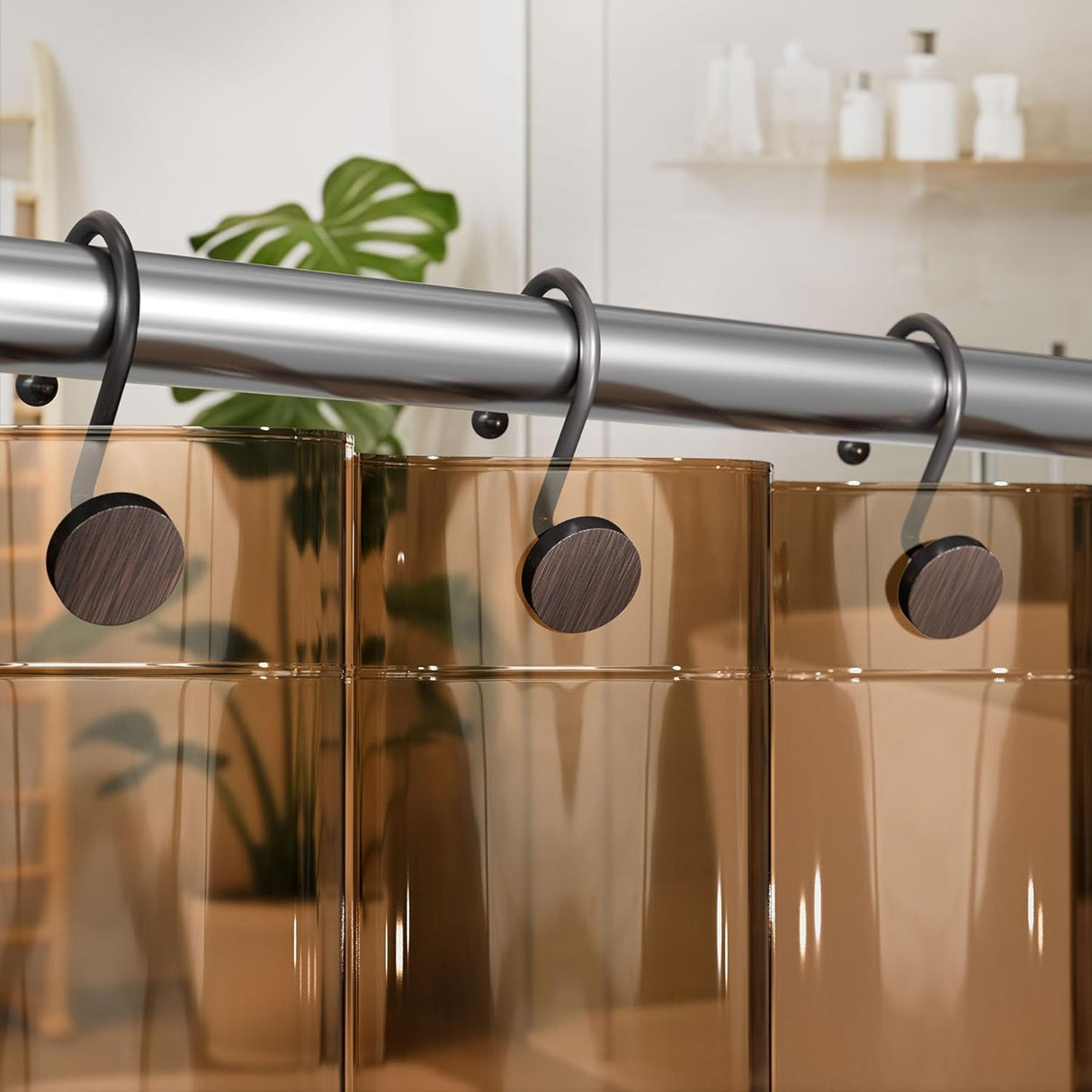 Modern Round Design Shower Curtain Hooks