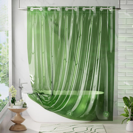 No Hook Rainbow Shower Curtain