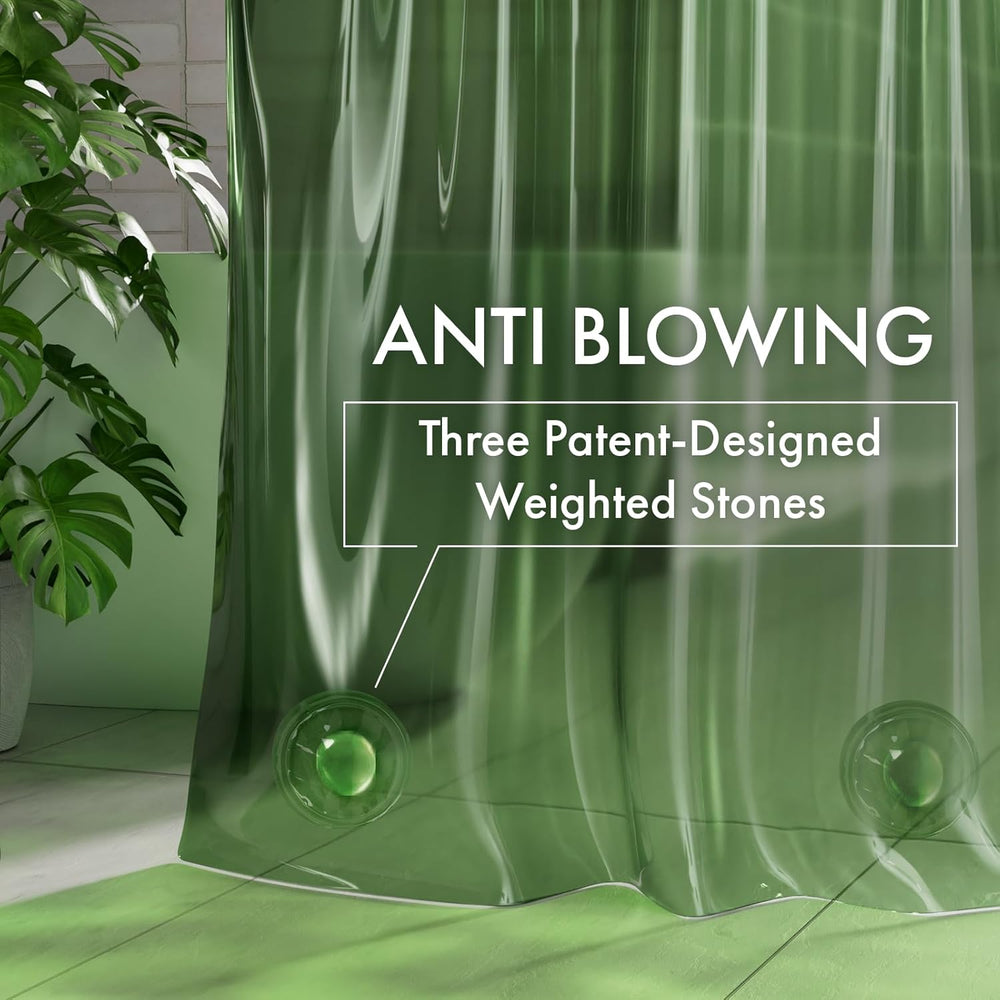 No Hook Rainbow Shower Curtain