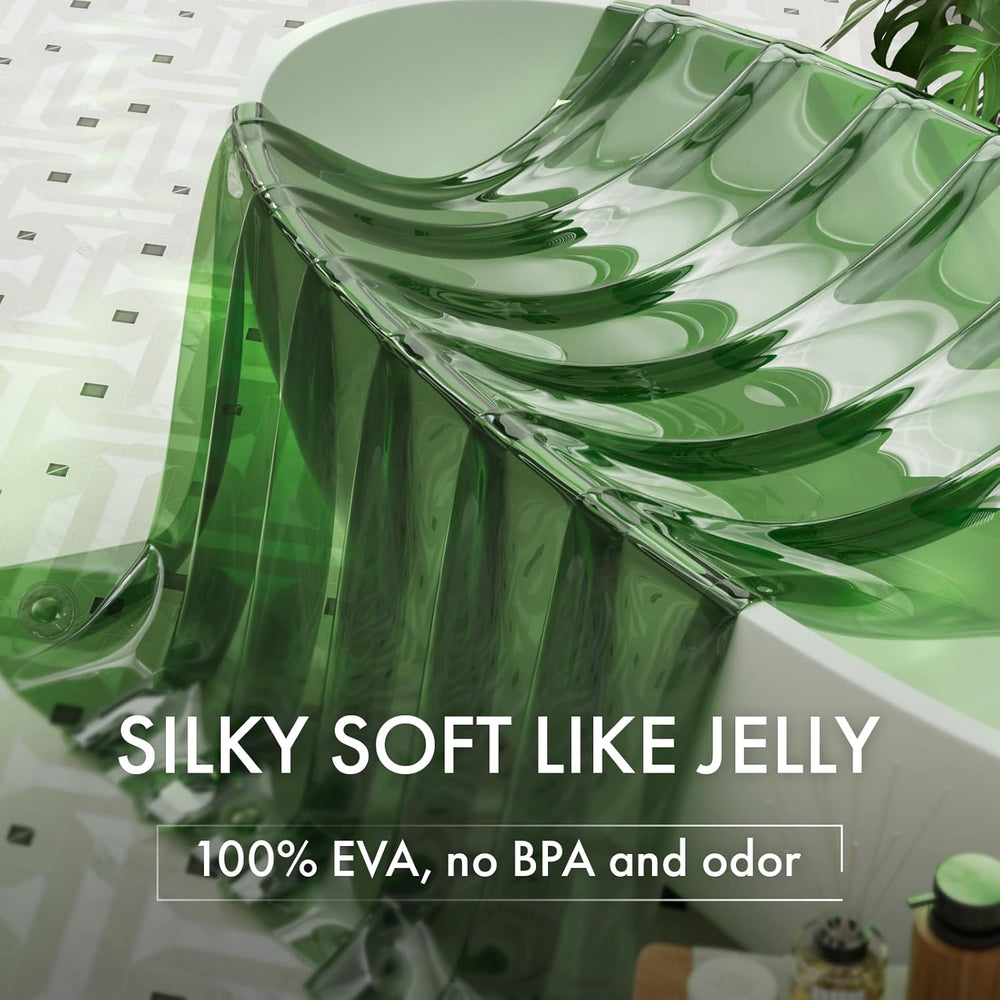 No Hook Rainbow Shower Curtain