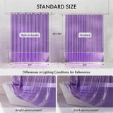 AmazerBath 100% EVA No Hook Shower Curtain Liner, 8G Heavy Duty