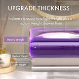 AmazerBath 100% EVA No Hook Shower Curtain Liner, 8G Heavy Duty