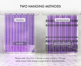 AmazerBath 100% EVA No Hook Shower Curtain Liner, 8G Heavy Duty