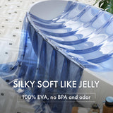 AmazerBath 100% EVA No Hook Shower Curtain Liner, 8G Heavy Duty