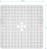 Non Slip Bathtub Mat 21x21Inches