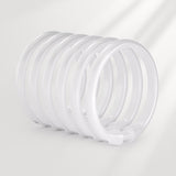Plastic Shower Curtain Rings, Snap Closure