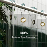 AmazerBath 100% EVA Flip Shower Curtain Liner, 8G Heavy Duty