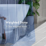 AmazerBath 100% EVA Flip Shower Curtain Liner, 8G Heavy Duty