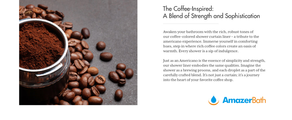 Rainbow Shower Curtain Liner Caramel Latte