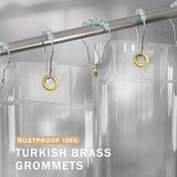 AmazerBath 100% EVA Rainbow Shower Curtain Liner, 8G Heavy Duty