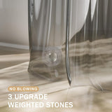 AmazerBath 100% EVA Rainbow Shower Curtain Liner, 8G Heavy Duty