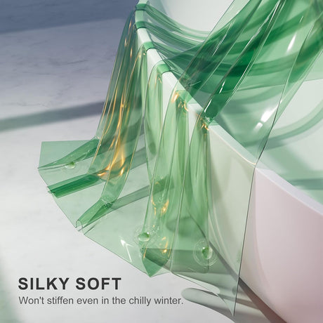 AmazerBath 100% EVA Rainbow Shower Curtain Liner, 8G Heavy Duty