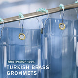 AmazerBath 100% EVA Rainbow Shower Curtain Liner, 8G Heavy Duty