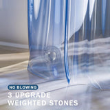 AmazerBath 100% EVA Rainbow Shower Curtain Liner, 8G Heavy Duty