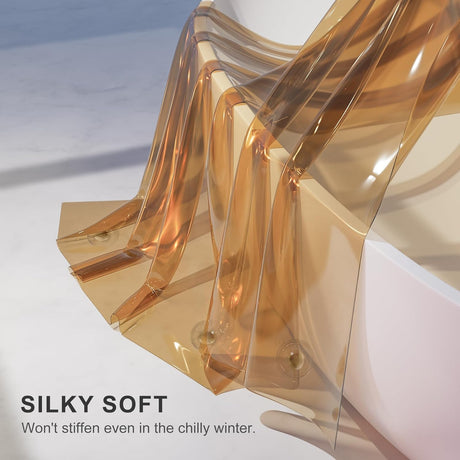 AmazerBath 100% EVA Rainbow Shower Curtain Liner, 8G Heavy Duty