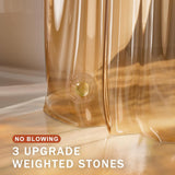 AmazerBath 100% EVA Rainbow Shower Curtain Liner, 8G Heavy Duty