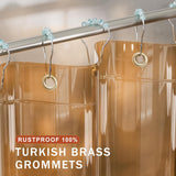 AmazerBath 100% EVA Rainbow Shower Curtain Liner, 8G Heavy Duty