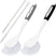 Two kitchen brushes with scrubber heads and long handles on a white background, branded 'AMAZEN'.