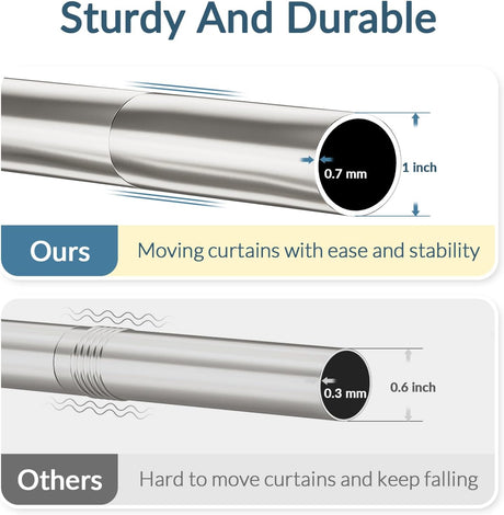 Segmented Tension Shower Curtain Rod