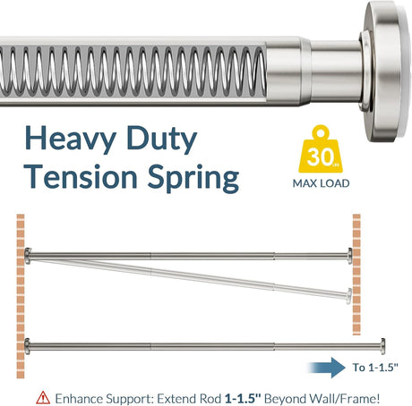 Segmented Tension Shower Curtain Rod