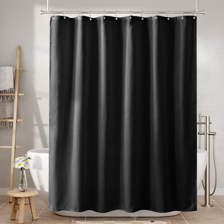 Shower Curtain Liner 2 in 1, 120G Fabric Waterproof