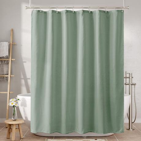 Shower Curtain Liner 2 in 1, 120G Fabric Waterproof